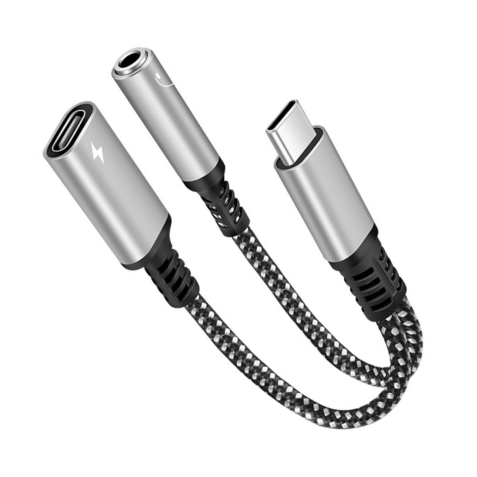 

Plait USB C To 3.5mm Adapter Delivers Uncompressed Sound Quality While Charging Your Mobile Device серебряный