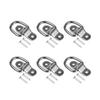 10X Cargo Lashing Surface Mount D Ring Staple Cleat Tie Down Ring Trailers For Vans Trucks Horsebox Boat Ropes Car Fastener Clip