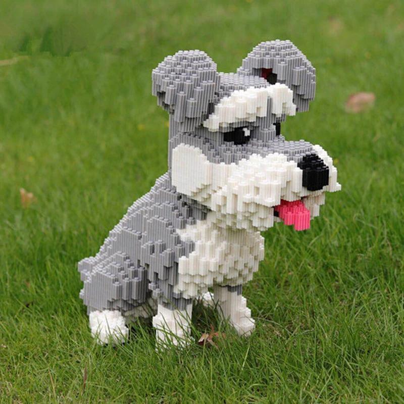 Lechuan Kobling Dyr Byggeklosser Leketøy Puddel Hund Husky Auksjonsfigurer Brinquedos for Barn Gave Julegave