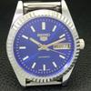 VINTAGE SEIKO 5 AUTOMATIC REFURBISHED JAPAN MENS BLUE COLOR DIAL WATCH A440549-4 Sk-a440549