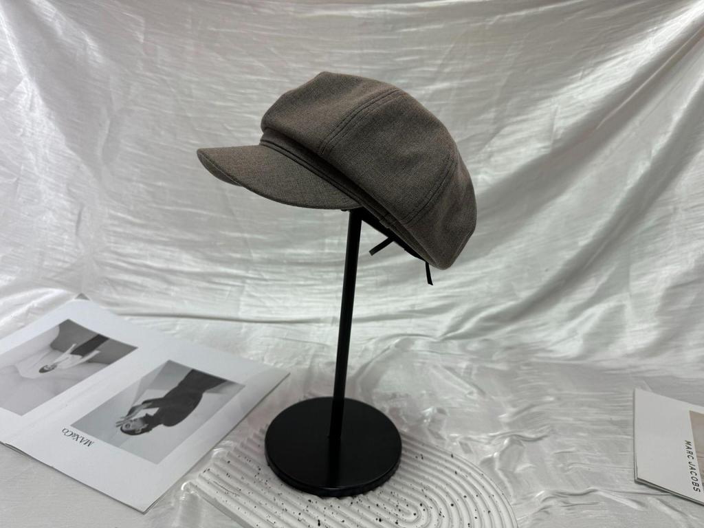 High-Quality Solid Color Octagonal Beret - 2025 Autumn Collection: Sweet, Literary-Inspired Cap