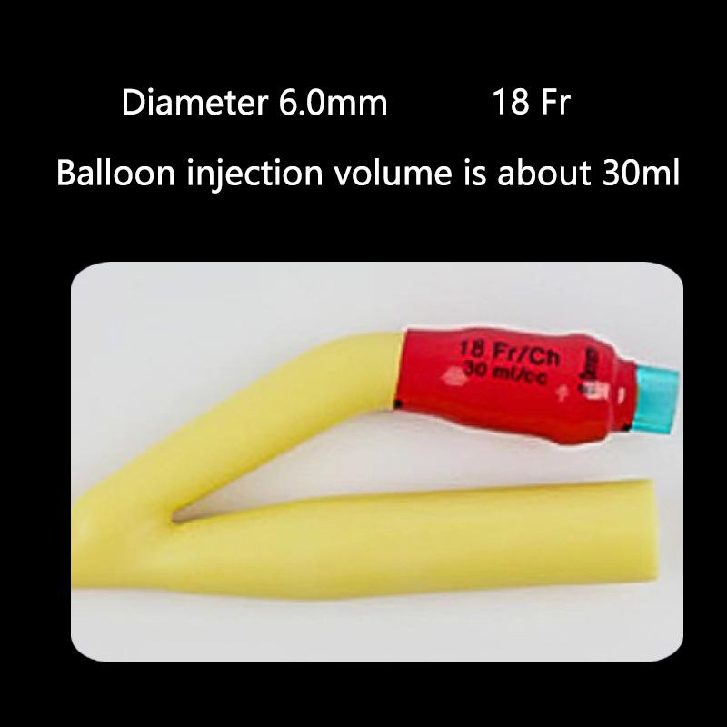 1pcs 2/3 Chamber Latex Catheter Silicone Coated Sterilized Urethral Catheter Male/Women/Children Urinary Catheter