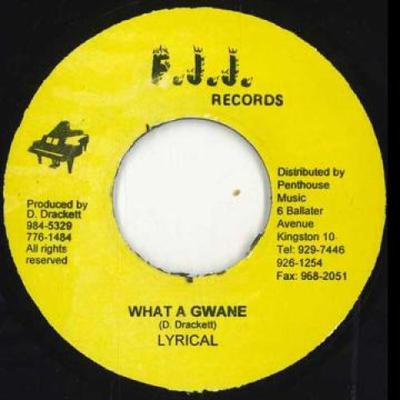 7-Zoll-Schallplatte LYRICAL / NOEL RADO - What A Gwane / Ready When You Ready F.J.J. Jamaika Reggae, Ska & Dub