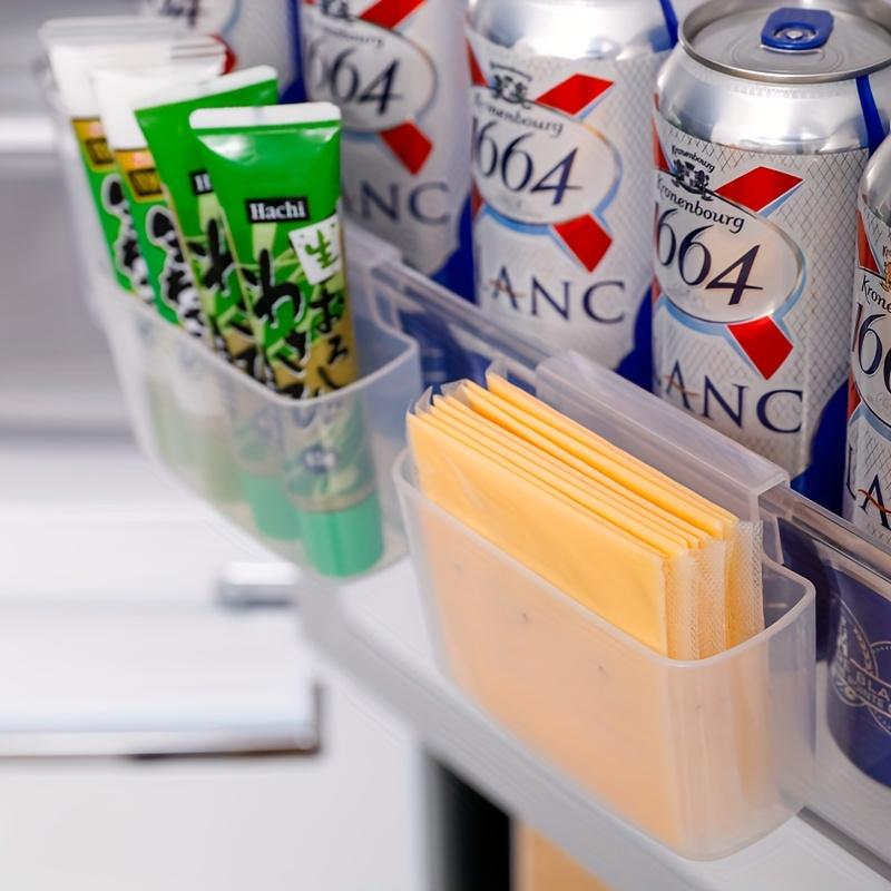 Refrigerator Side Door Organizer - Hanging Storage Bin for Condiment Packets, Sauce Pouches, Small Items, Space-Saving Fridge