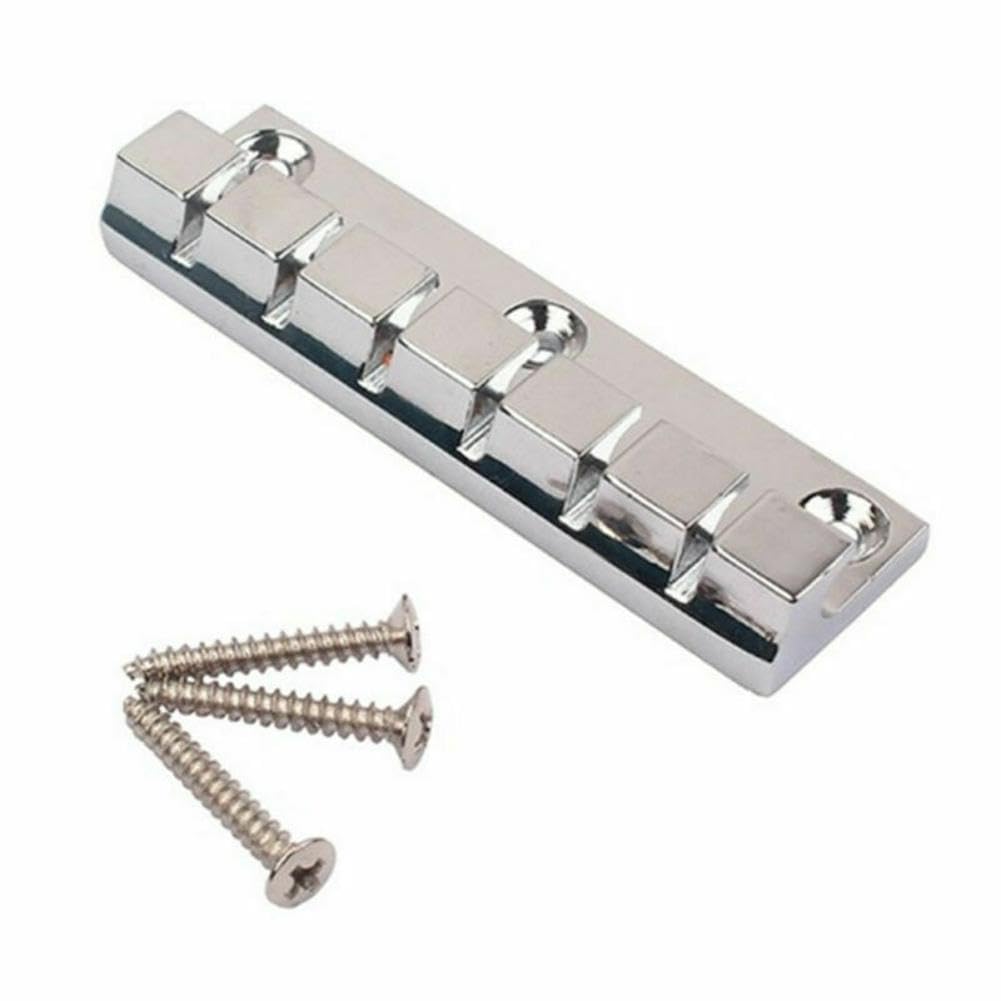 Stop Bar Tailpiece Kit, Chrome Finish, for 6-String Flat-Top Guitars with Anchor