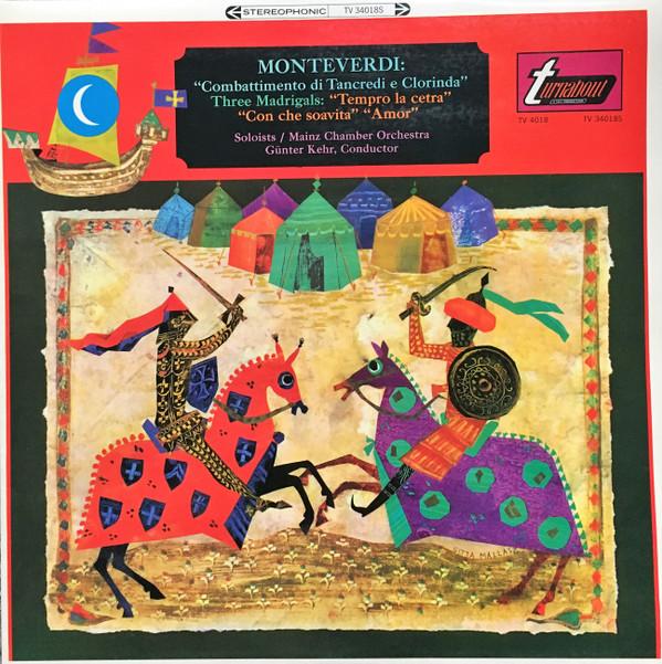 

LP Record CLAUDIO MONTEVERDI Il Combattimento Di Tancredi E Clor TV34018S Turnabout 1966 UK Classical Used