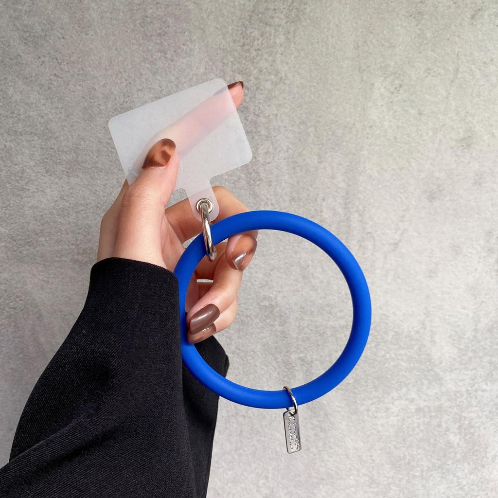 Universal Soft Silicone Hanging Ring For Mobile Phone Lanyard Strap Anti-Lost Bracelet For Smartphone Keychain LM