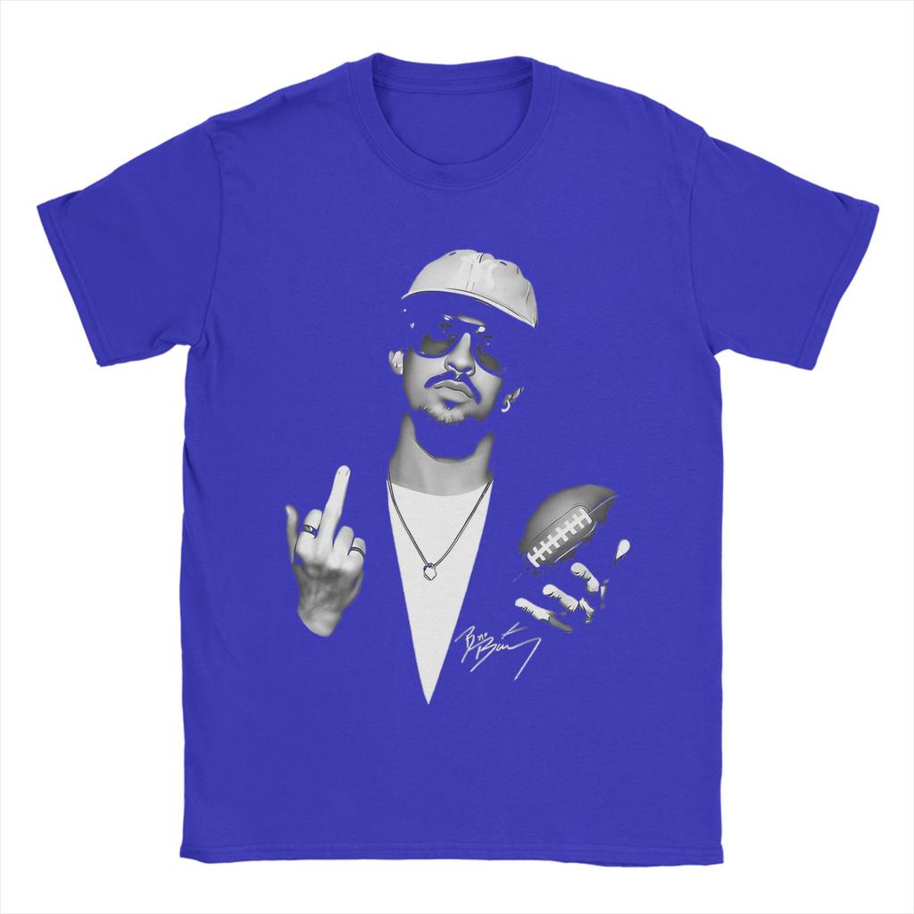 Unisex TShirts Bad Bunny Football Bad Benito Funny Pure Cotton Tee Shirt Short Sleeve T Shirt Round Neck Clothes Summer