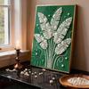 Crystal Pearl Painting 5D DIY Frame Decoration Painting Leaves Home Wall Decoration Transparent Pearl Gemstone Painting Picture Art Crafts