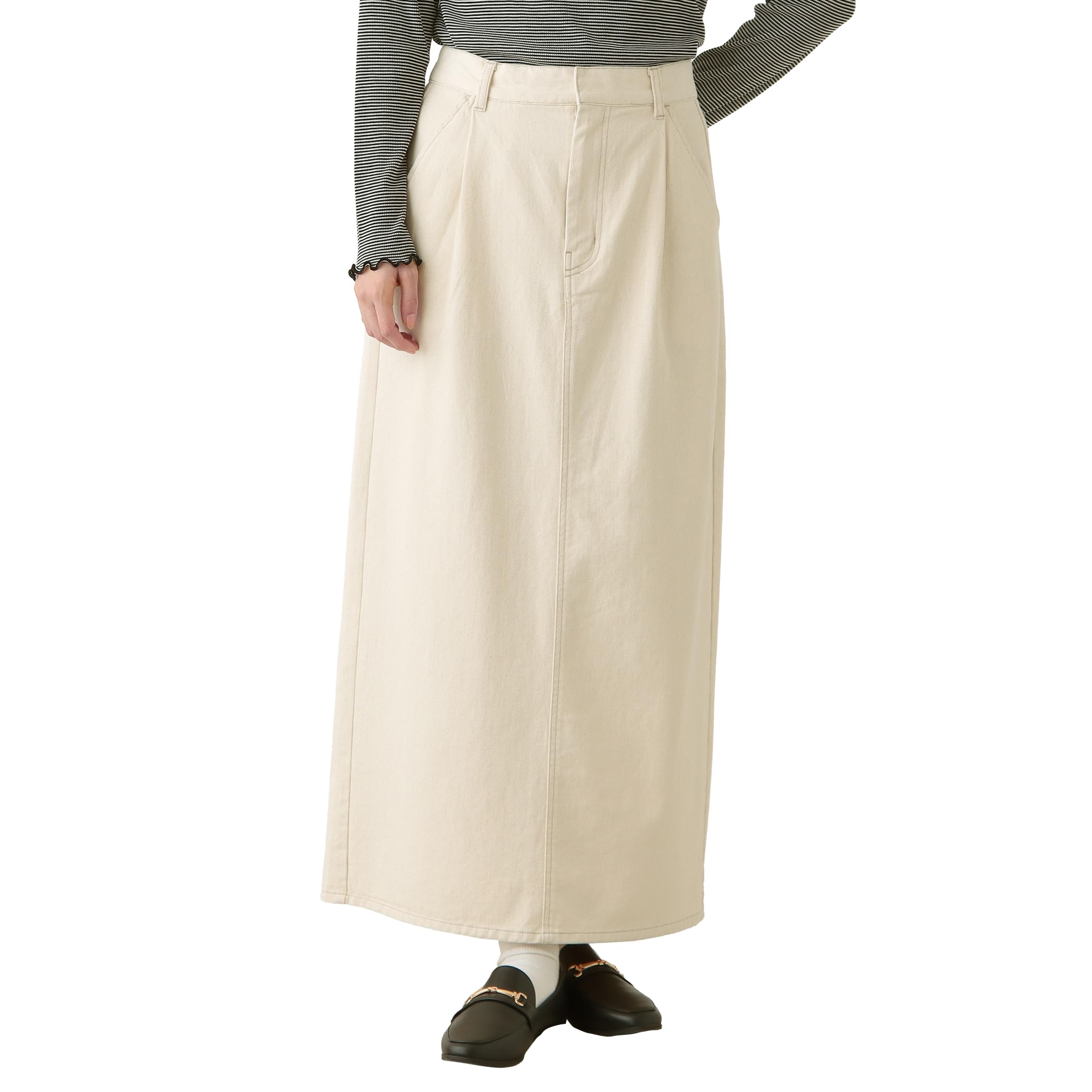 

Afternoon Tea Living HX96 Cotton Twill Narrow Skirt, Ivory