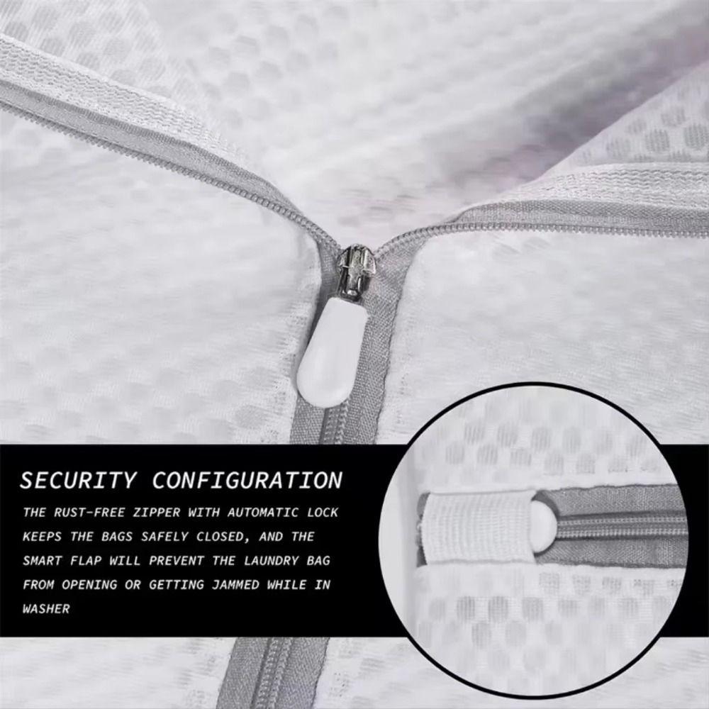 3/4Pcs Durable Mesh Delicates Laundry Wash Bag Coarse Net Clothing Organizer  Washing Machines