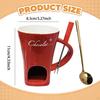 Tasse Fondue au Chocolat Céramique pour Fondue au Fromage Pot Chauffant Bougie chauffe-plat