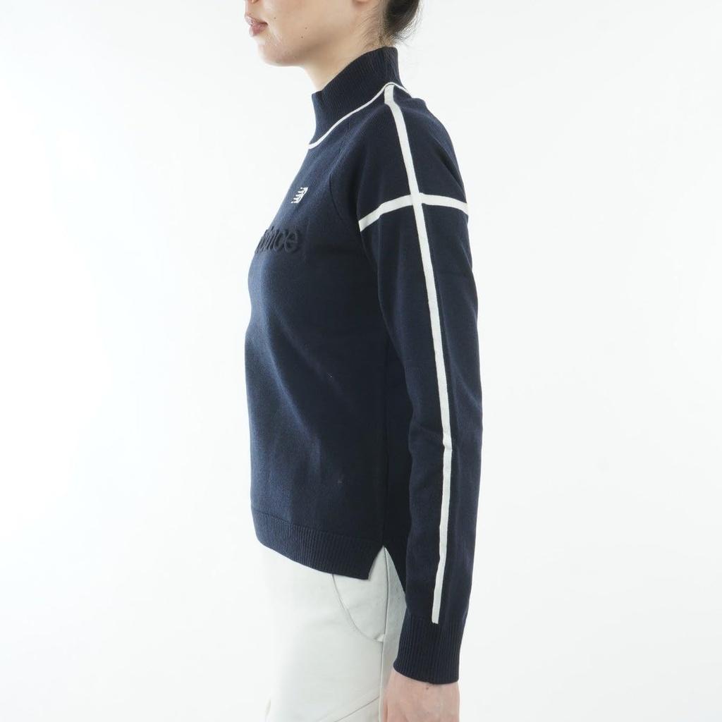 New Balance Golf Crew Neck Knit and 0 (Stretchy Warm) / Women's / 012-4274502 121_Navy [S]