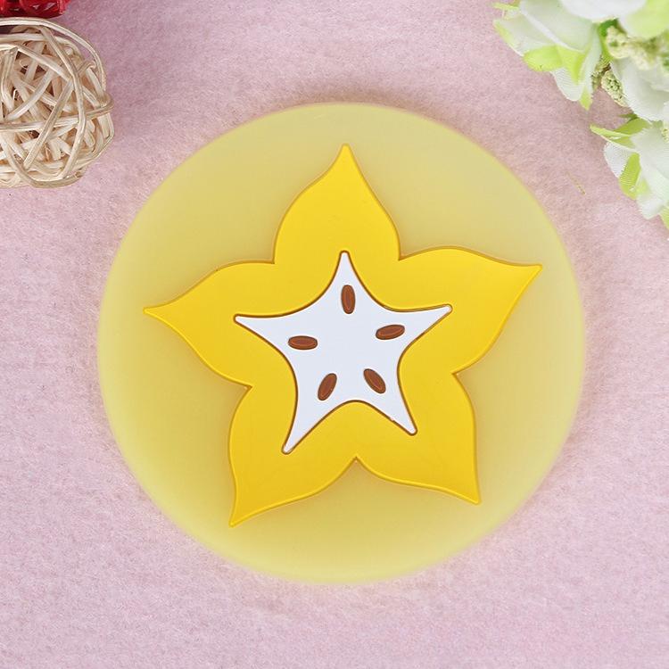 

1 PCS Heat Resistant PVC Fruit Pattern Cup Pad Tea Coaster Mat Pad Mug Holder Coffee Drinks Table Placemats Cup Coasters