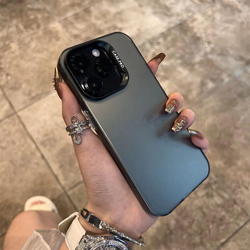 Luxusní matné pouzdro na telefon pro iPhone 11 12 13 14 15 Pro Max Plus X Xs Max XR nárazuvzdorný kryt pouzdra na nárazník