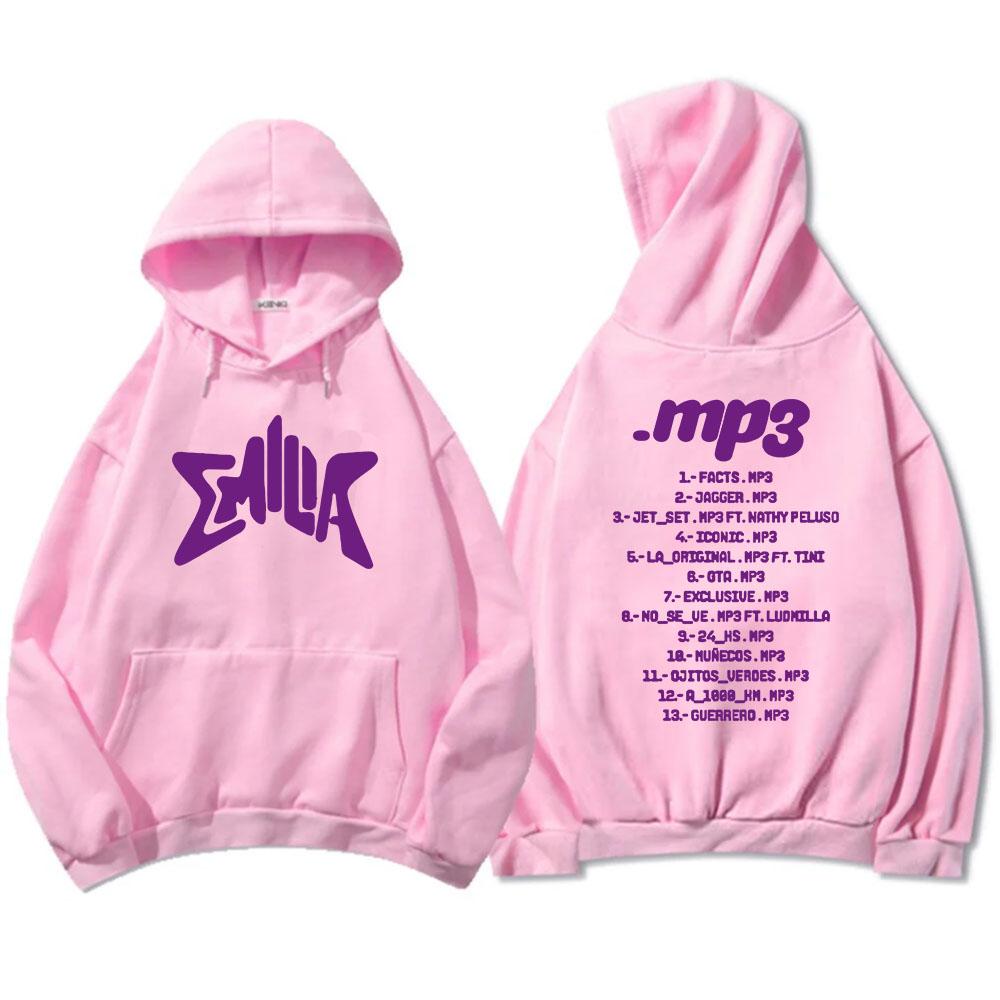 Streetwear Album MP3 Emilia Mernes Hoodies Men Hooded Sweatshirts Sudaderas Hombre Comfortable Long Sleeve Clothes Mens
