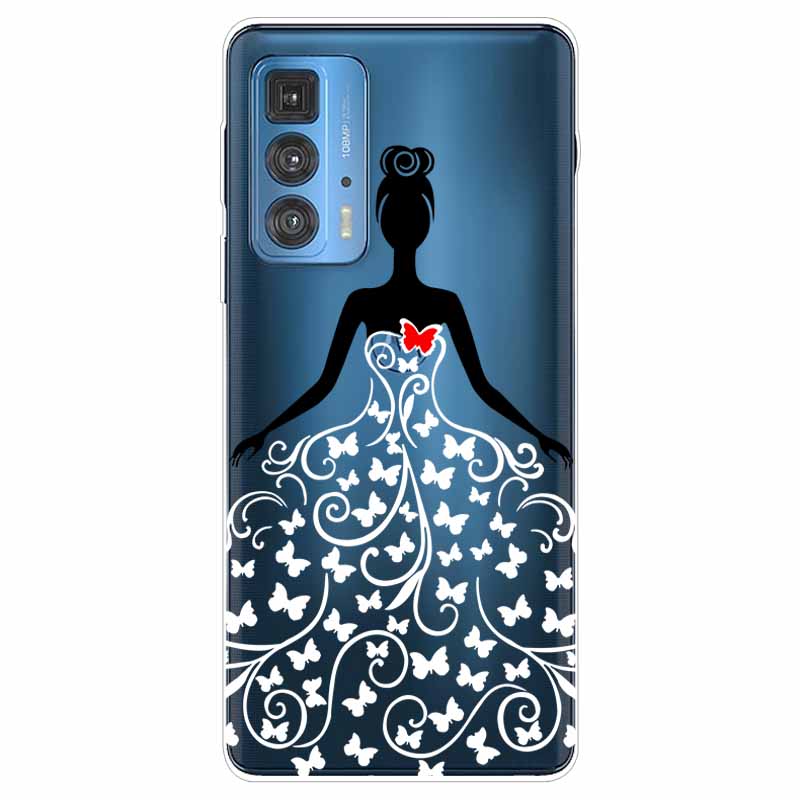 Für Motorola Moto Edge 20 Pro Lite 5G Hülle Silikon Weich Transparent Hülle für Moto Edge20 Fusion Pro Handyhülle Transparent TPU Hülle