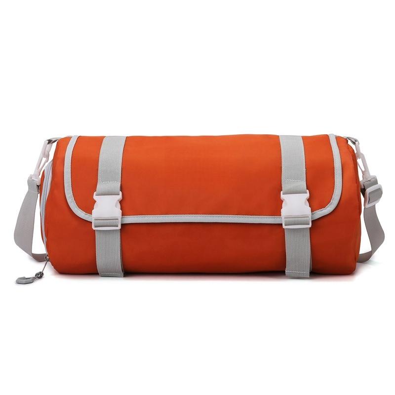 

Men and Women s Simple Casual Wet and Dry Sports Gym Bag with Shoe Bin Outing Short Trip Bag Can Be Used To Cover Pull Rod оранжевый