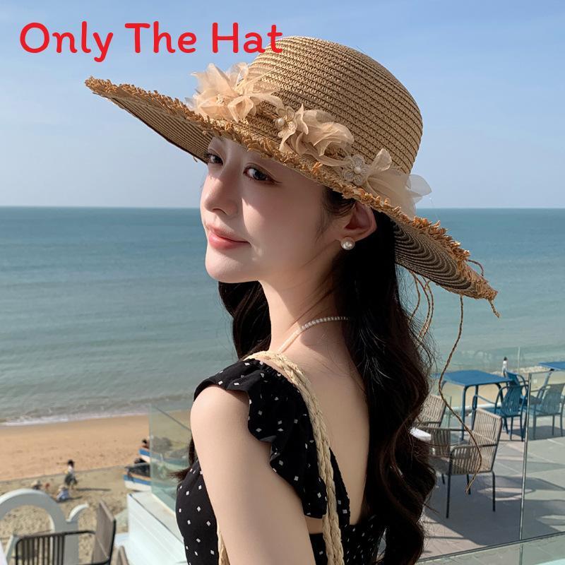 Summer Straw Hat For Women Large Brim Sun Protection Sun Hat With Breathable Design For Beach And Outdoors