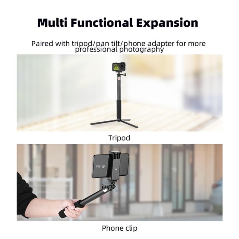 Extendable Gimbal Cameras Extension Rod Foldable Sports Cameras Selfie Stick for Pocket 3 Vlog Accessories
