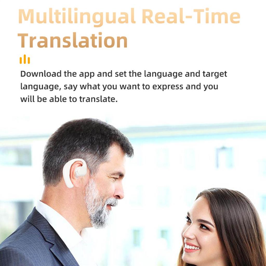 Language Translator Earbuds Multifunction Noise Reduction 144 Kinds Languages Real Time Translation Headphone