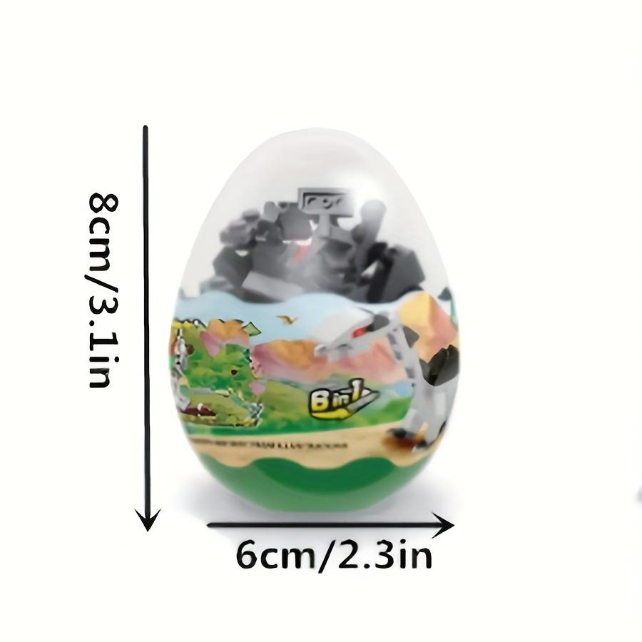 6 Pieces Dinosaur Egg Building Blocks Fun Easter Toys Party Favors Easter Building Blocks Kids Christmas Gifts
