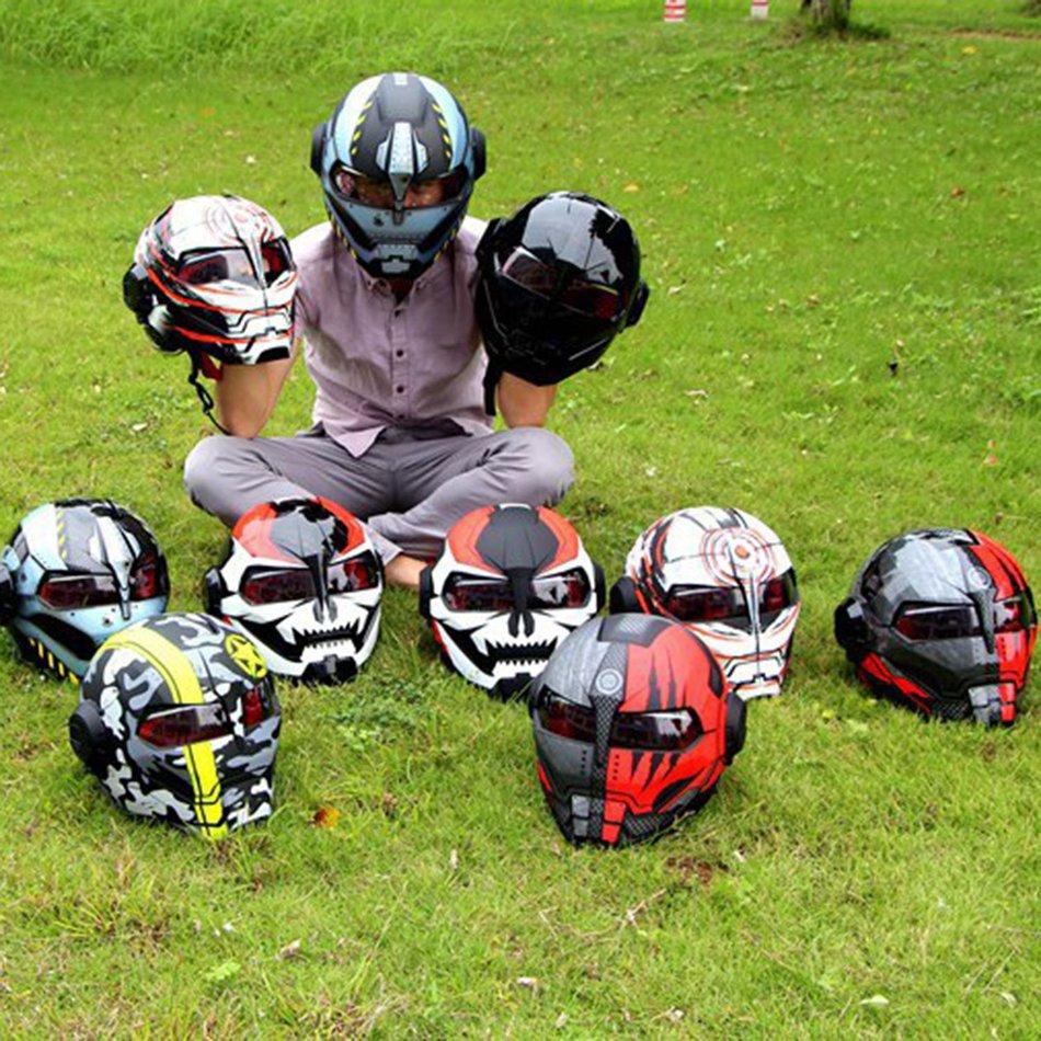 Creatività Personalità Flip Up Moto Casco Moto Casque Caschi sicuri  acquista in modo economico — spedizione gratuita, recensioni reali con foto  — Joom
