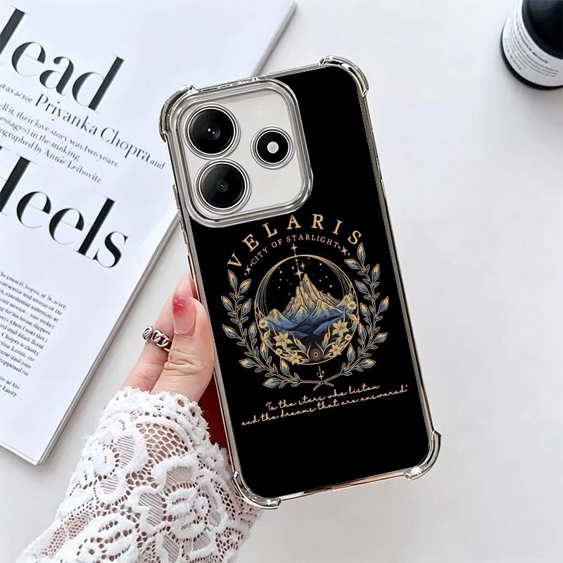 A Court of Mist Fury VELARIS City Plating Phone Case For Xiaomi Redmi Note 14 15 Pro Plus 13 12 11 11S 11T 10 9S 9 5G Anti-Fall
