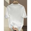 European sizes Fashion Printed Short-sleeved T-shirt for Men in Summer Heavy Pure Cotton Korean-style Japanese-style Printed Versatile Tops