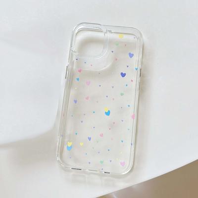 Colorful Little Love Heart Cute Space Phone Case Shockproof Silicone Soft Back Cover For Iphone Xr Xsmax 13 11 Pro Max 12 X Capa