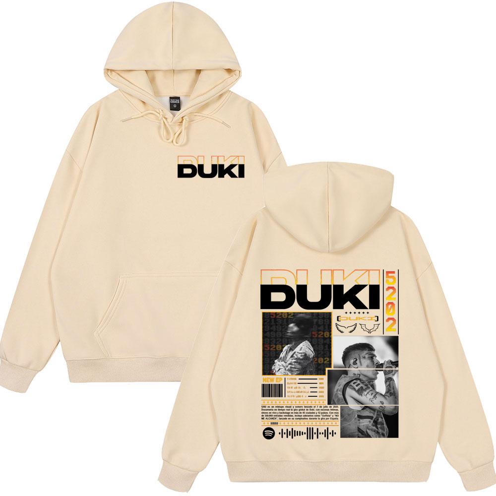 2025 Hot Sale Tops Rapper Duki Duki 5202 MIXTAPE 2025 Album Clothing Mens Women Fashion Hip Hop Vintage Hoody New Style Hoodies
