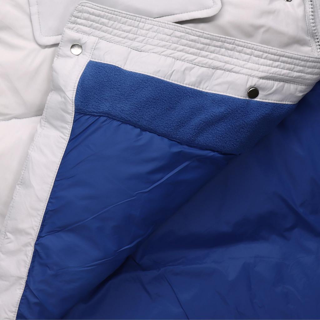 Puma Long Down Coat With Hood Unisex Outerwear Grey White 928652-02