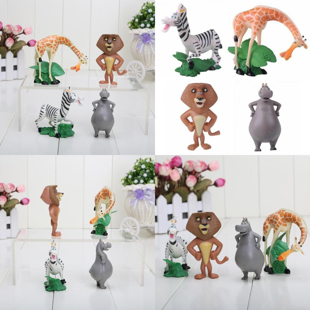 Decora Con Action Figure del Film Madagascar Bambole Fedeli ai Personaggi Per Ornamento Materiale Pvc Sicuro