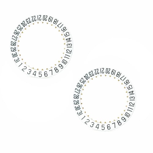 

2PCS Date Indicator Date Wheel Disc Plate for ETA 2804-2 2824-2 2892A2 Replacement Accessories