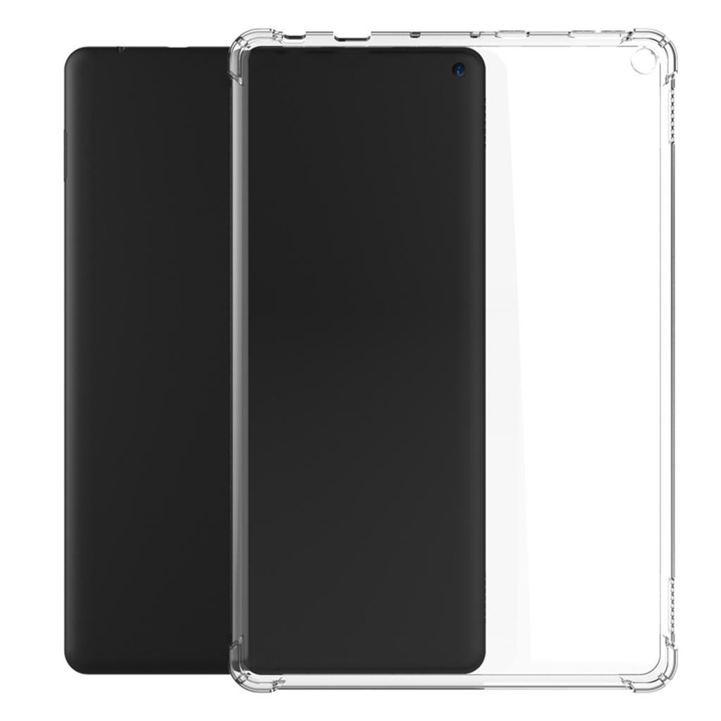 Deksel for Amazon Kindle Fire HD 10 HD10 2017 2019 2021 10,1 tommers nettbrettetui TPU Silicon Transparent Slim Airbag-deksel Anti-fall