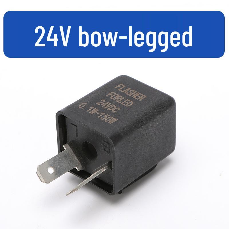 Motorcycle 12V/24V-72V Two-Pin Electric Vehicle Turn Signal Relay.