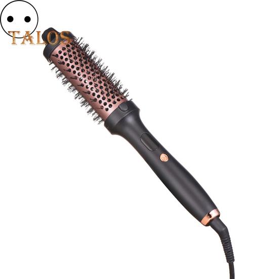 Wired Curling Brush 38MM LED Display Thermal Brush Fast Heating Negative Ion Round Brush Electric Hair Straightening Curling Wand Tools