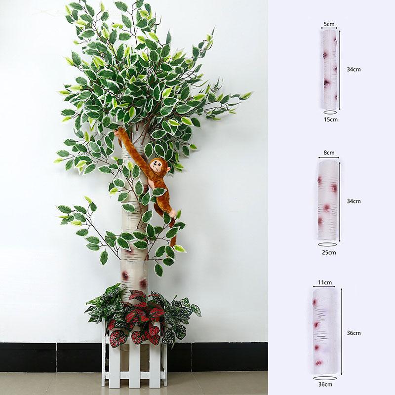 

1 шт. имитация коры березы пластиковое искусственное растение бамбуковая кора искусственная кора дерева