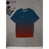 Summer Gradient Print T Shirt Men Fashion Graphic T Shirts 3D Print Men's Clothing Round Neck T-shirts for Men Street Rock Tops
