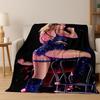 Fashion T-Taylor T-Swizzle Singer Star Flannel Blanket Soft Warm Throw Blanket for Bed Bedroom Living Room Travel Picnic Gift