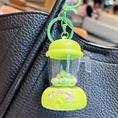 Yousheng Keychain Pendant Portable Juicer Shape Key Chain with Movable Parts Colorful Beads Lightweight Buckle Design Keyring Keys Backpacks Toy