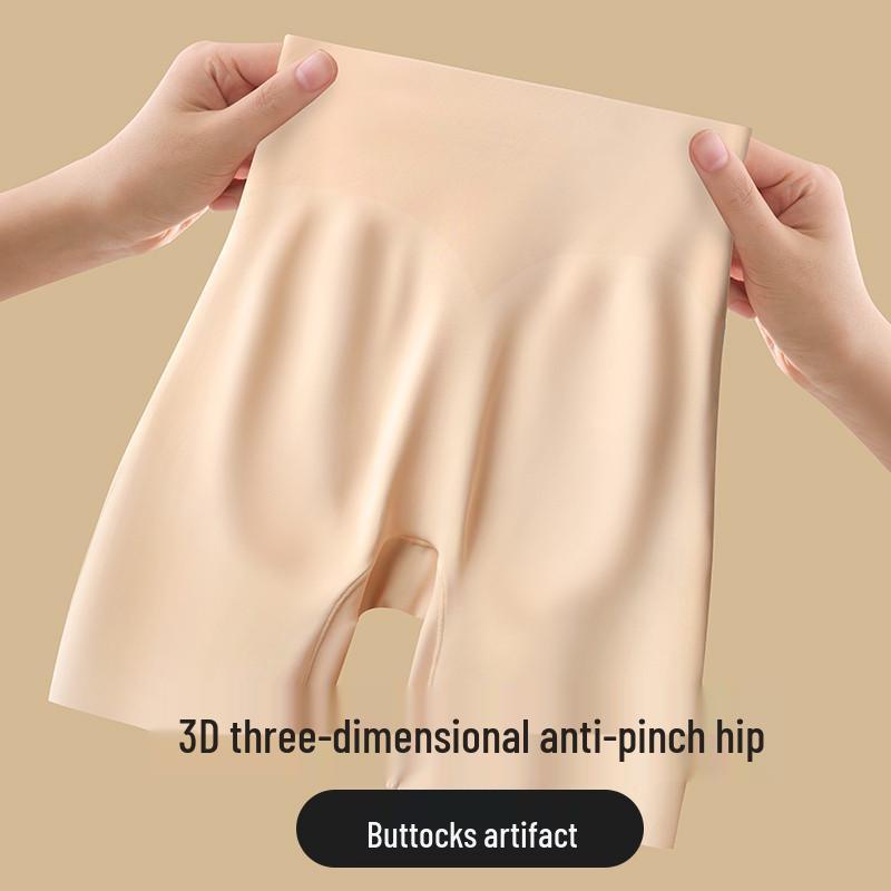 Women's High-Waisted Seamless Tummy-Control Safety Shorts: Anti-Exposure, Belly Slimming, No-Roll Boxer Briefs with Butt Lift