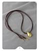 Elegant Unisex Waterdrop Pendant: Simple, Lustrous Bean Design, Perfect for Long Sweater Chains