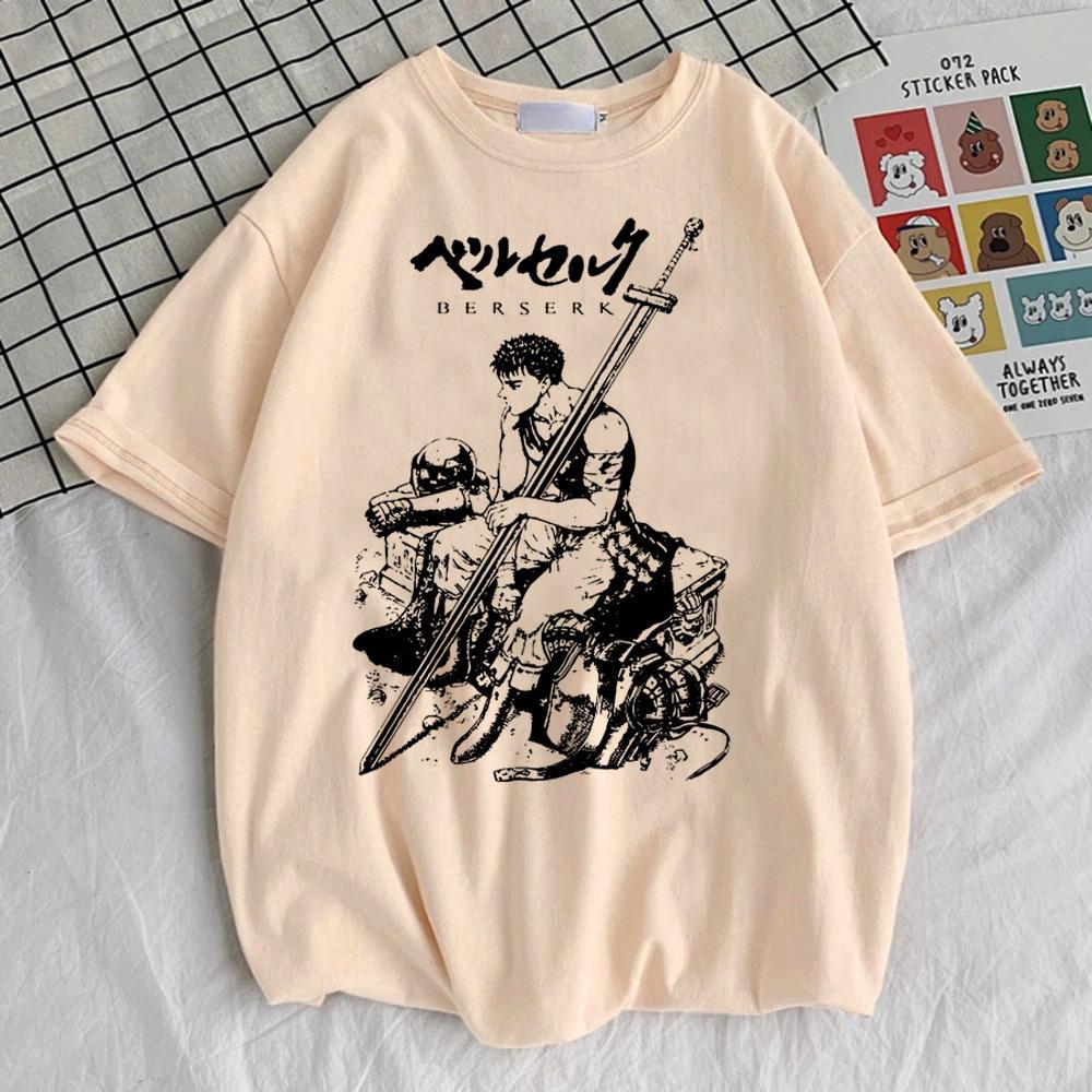 Berserk top tees girl Comfortable Trendy Classic harajuku kawaii anime tshirt Pop Culture Pastel 2000s Gothic