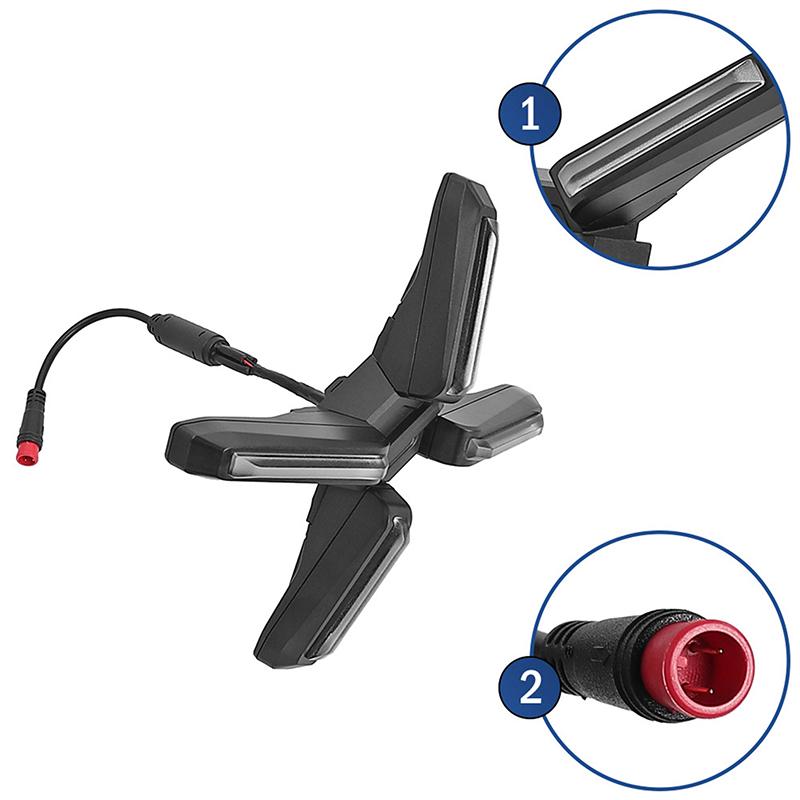 

Оригінальна фара для електричного самоката Segway Ninebot Zt3/Zt3 Pro X-подібна 4 Вт надяскрава передня фара запасні частини чорний