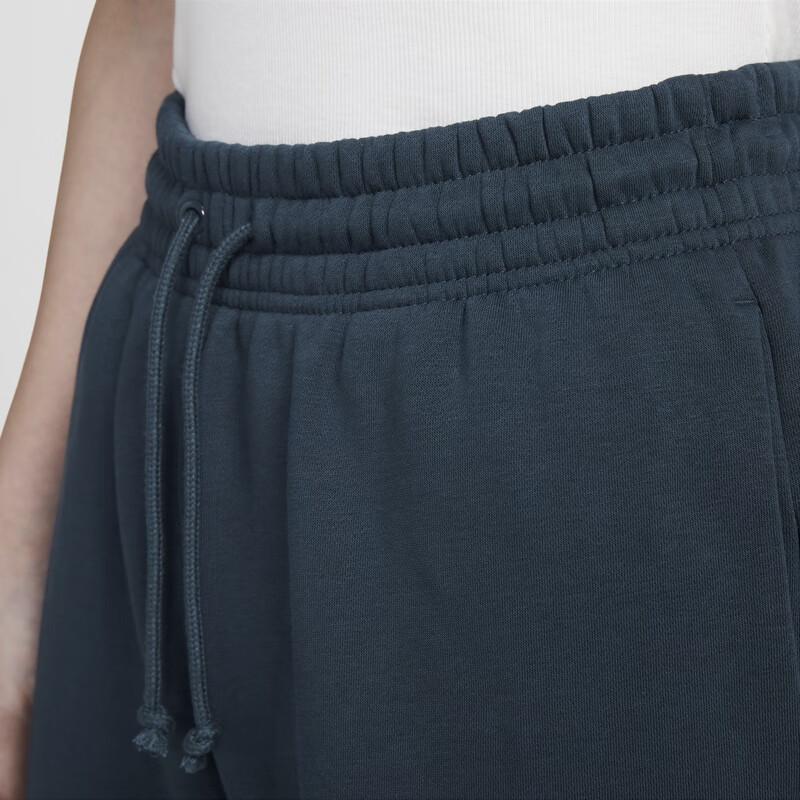 Nike Sportswear Phoenix Fleece Logo Solid Color Drawstring Knitted Sweatpants Women Bottoms Deep-Sea-Blue FZ5997-478