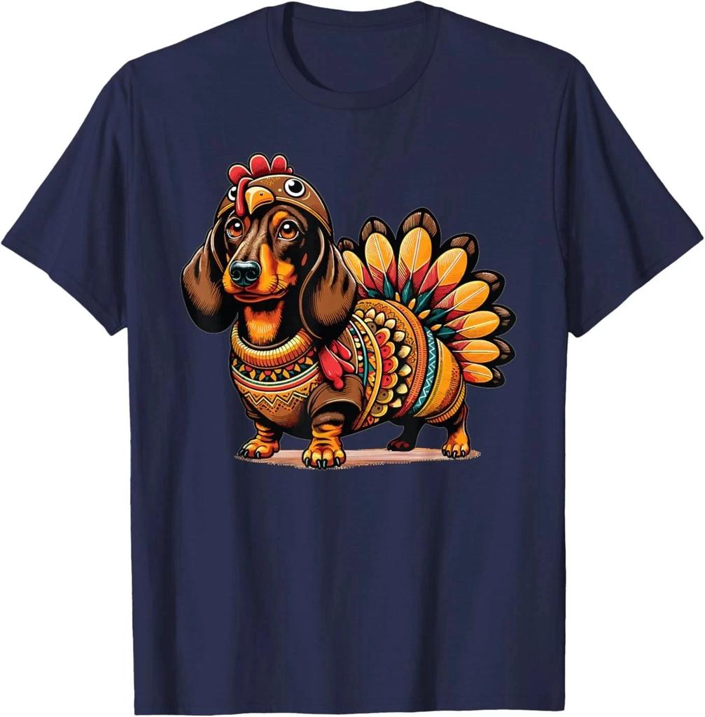Doxie Dachshund Dog Turkey Costume Women Men Kids Toddler T-Shirt