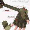 Tactical Full Finger Men's Gloves: Climbing, Motorcycle, and Outdoor Protective Wear-resistant Non-slip Training Gloves.