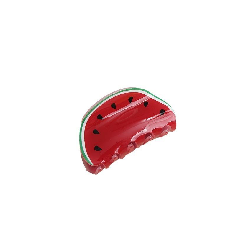 Creative Fruit Lemon Scratch Clip Acrylic Hair Accessories Hair Scratch Back Head Hairpin Shark Clip