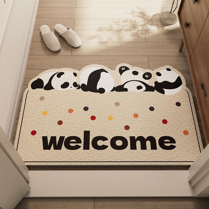 Light Luxury Home Floor Mat Door Entry Floor Mat Can Be Cut Silk Ring Floor Mat, Dirt-Resistant And Easy To Take Care Of Floor Mat Non-Slip Mat